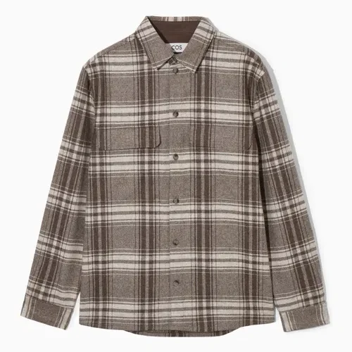 cos-checked-wool-flannel-overshirt (1) Checked Wool-Flannel Overshirt