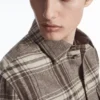 Checked Wool-Flannel Overshirt